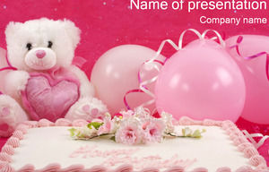Ppt template suitable for girls birthday