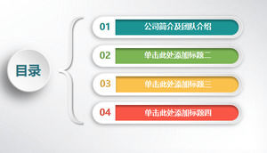 Práctico micro-estéreo de negocios PPT chart Daquan