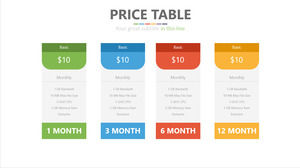 Price Package Price Form PPT Template