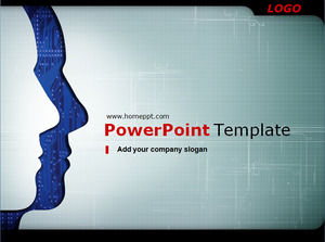 Professional it technology PowerPoint template download