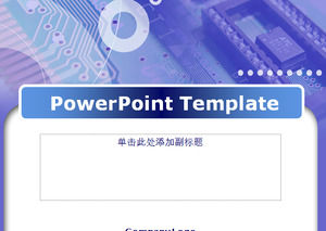 Design Purple power point șablon