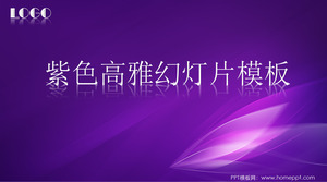 Purple elegant slide template download