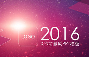 Purple star ios flat ppt template Purple star ios flat ppt template