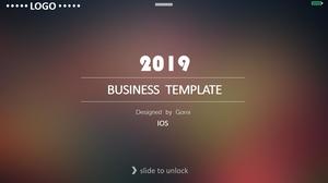 Simple dynamic IOS wind universal PPT template