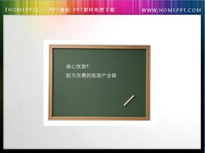 Small blackboard PPT small map material download