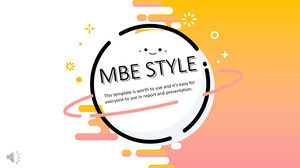 Small fresh MBE style PPT dynamic template