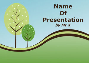 Soothing Natural Landscape powerpoint template