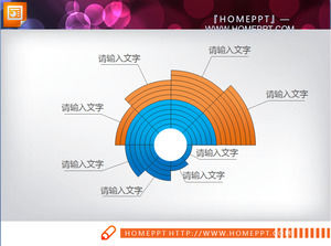 Spiral hierarchy of exquisite slide chart templates