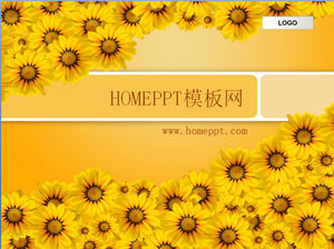 background bunga matahari PPT Template Download
