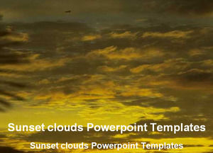 Sunset clouds Powerpoint Templates