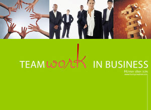 Team promotion business PPT template download
