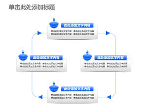文本框描述文本循环PPT模板