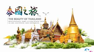Tajlandia podróży podróży wprowadzenie szablonu PPT
