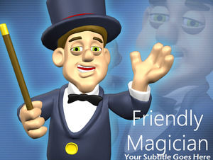 The magician Powerpoint Templates