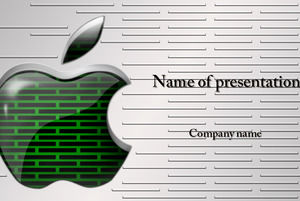 Two sets of textures Apple series ppt template