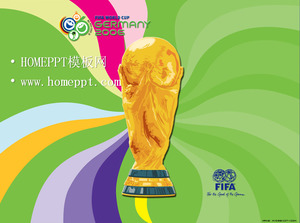 ビバカップ背景FIFAワールドカップPPTテンプレートのダウンロード