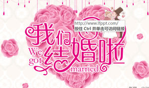 Matrimonio Wedding Album elettronico PPT Album Romantic Love PPT Template