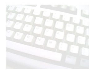 White keyboard background