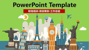 World famous architectural landmark PPT template