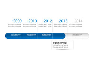 Año historia cronograma PPT gráfico