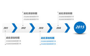 Year text description timeline PPT template