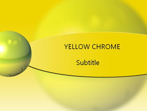Yellow crystal ball Powerpoint, the Templates