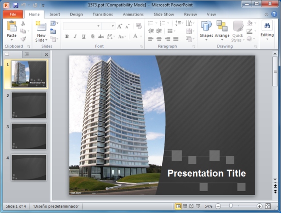 建筑师的PowerPoint模板