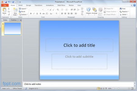 Comment ajouter un fond dégradé dans la présentation PowerPoint