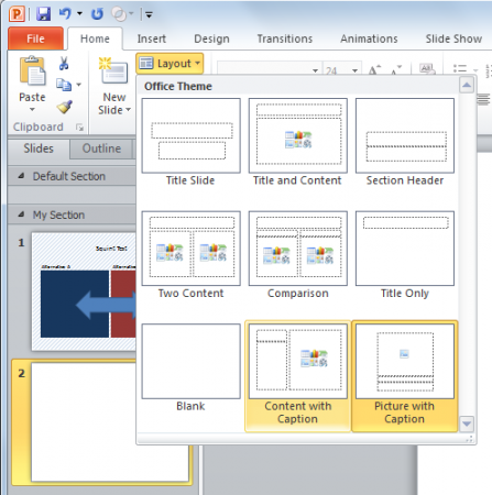 Как редактировать макет в презентации powerpoint
