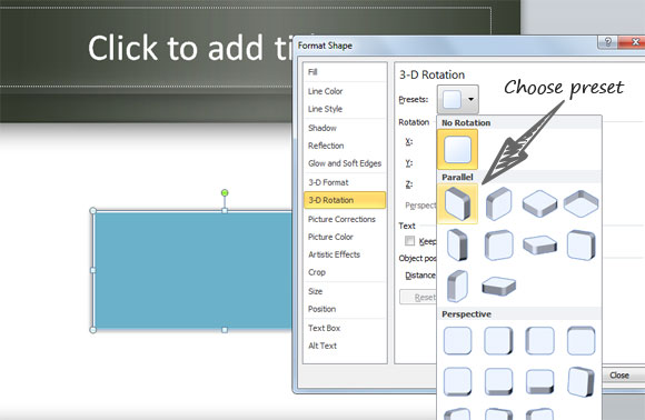 PowerPoint에서 3D 상자를 만드는 방법