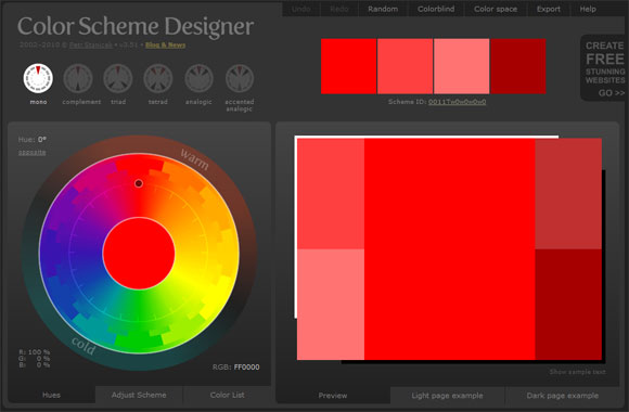 combinación de colores