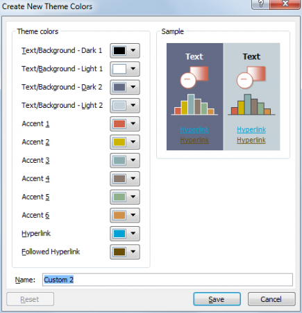 Как изменить цветовую схему в powerpoint