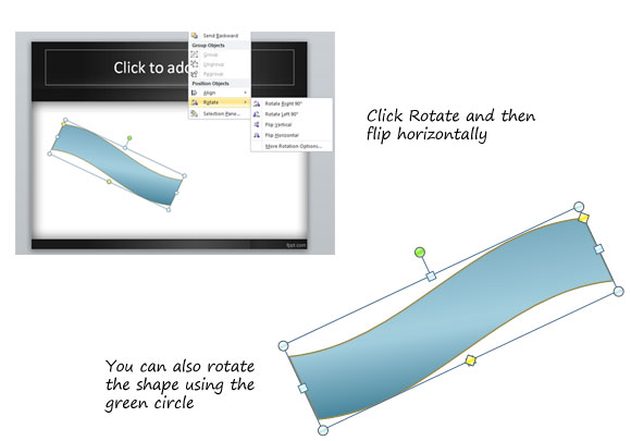 How to flip a shape in PowerPoint