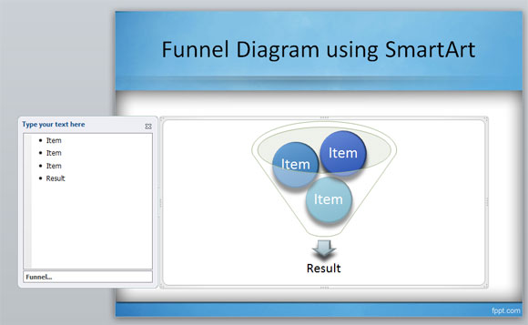 SmartArt kullanarak PowerPoint'te bir Huni Diyagramı Oluştur