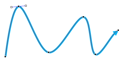 Las líneas dibujadas a mano en PowerPoint y líneas curvadas