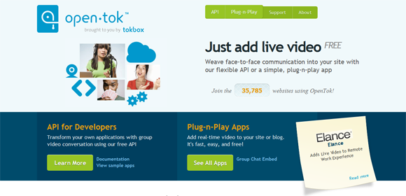 Mit TokBox für Videokonferenzen und E-Learning-Präsentationen