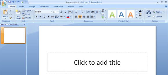 كيفية تحويل PowerPoint إلى الرئيسي