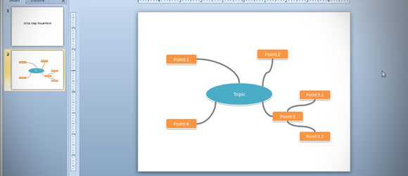 Langkah langkah untuk Membuat presentasi Mind Map dengan  