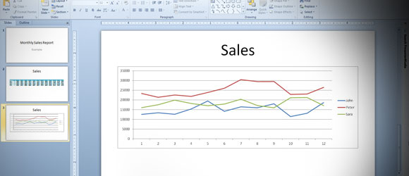 Как вставить диаграмму из excel в powerpoint