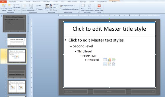 Как создать формальную PowerPoint шаблон с заполнения текстур