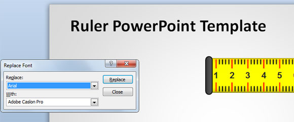 Powerpoint замена шрифта во всей презентации