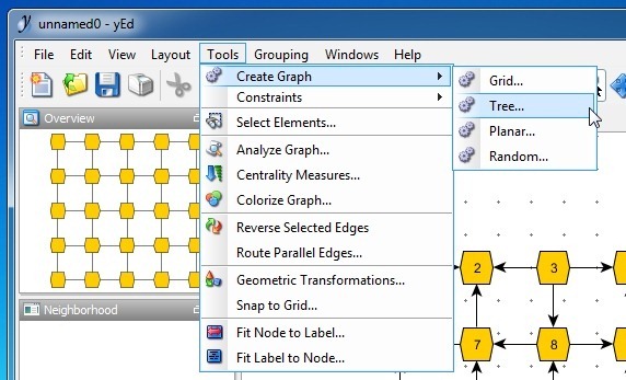 Cree fácilmente diagramas y cambian su diseño en un click Con yEd