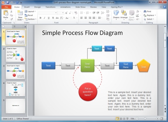 Wie man ein Flussdiagramm in Powerpoint