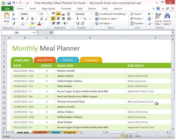 sin mensuales de las comidas-planificador-para-excel-1