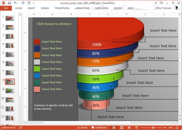 Как сделать диаграмму в презентации powerpoint с процентами