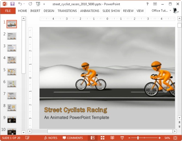 Анимационные шаблоны презентации в powerpoint