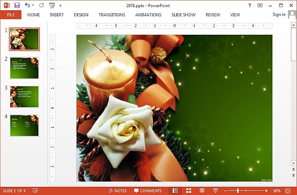 Modelos de PowerPoint de Natal animado Modelos de PowerPoint de Natal animado