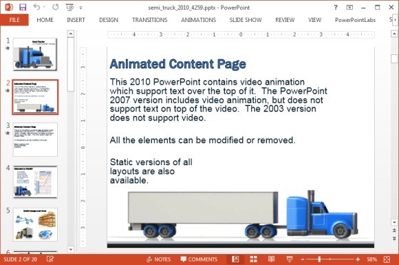 Шаблоны для презентаций powerpoint логистика