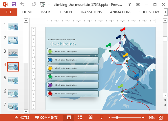 animierte-climbing-the-mountain-powerpoint-vorlagen