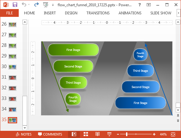 Эффект анимация диаграммы powerpoint